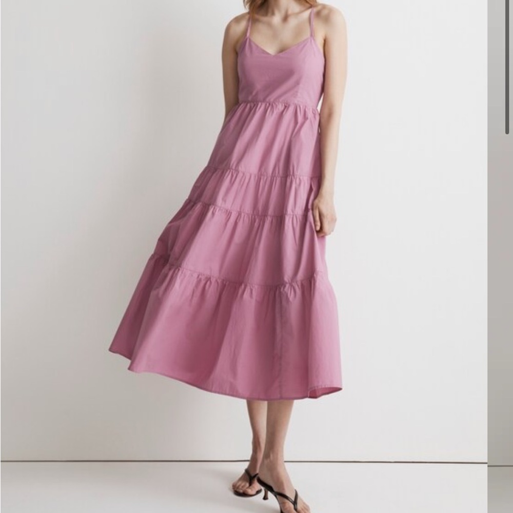 Madewell Sidonie Poplin Maxi Dress size M